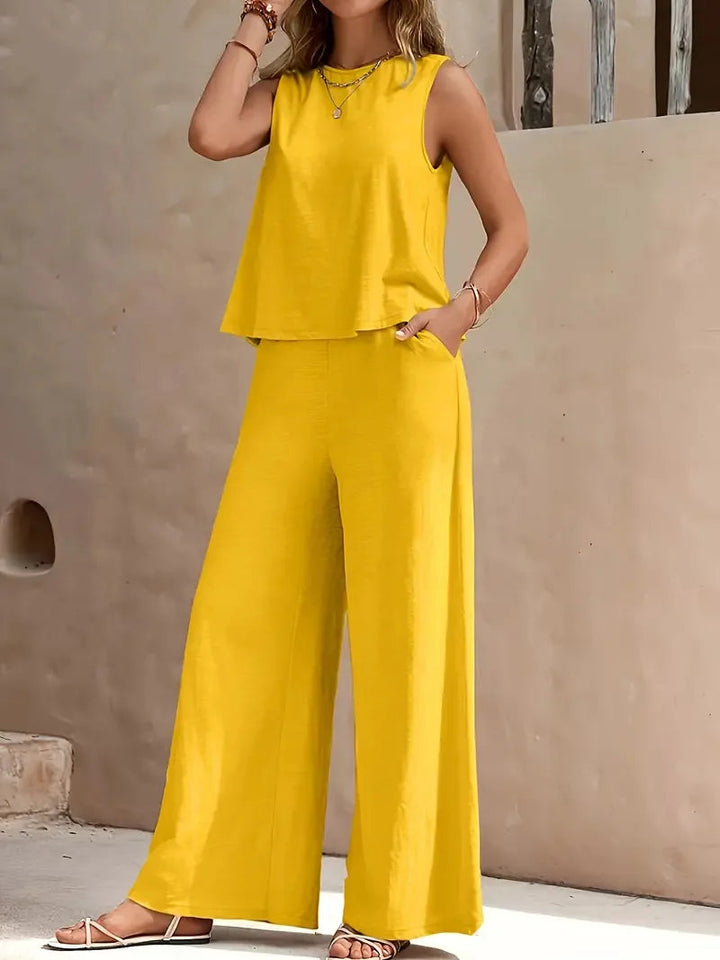 Isolde | Sleeveless Two-Piece Set