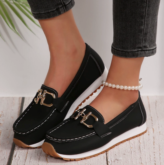 Monica Secrets | Colorful Buckle Loafers