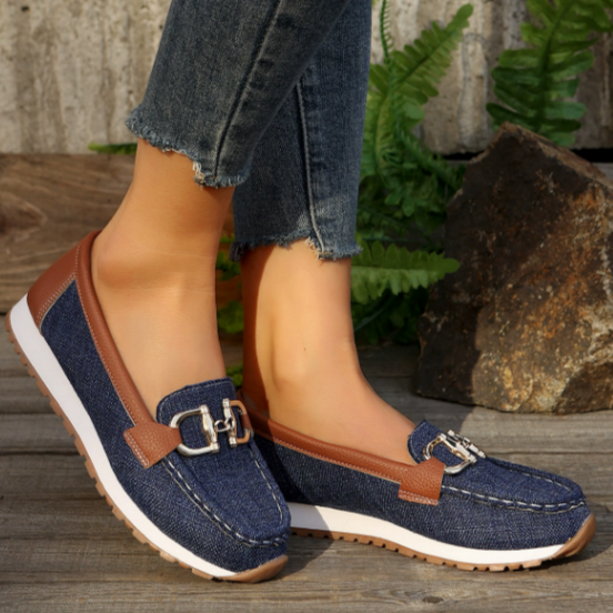 Monica Secrets | Flat Buckle Loafers
