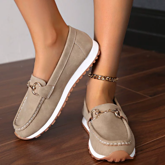 Monica Secrets | Flat Buckle Loafers