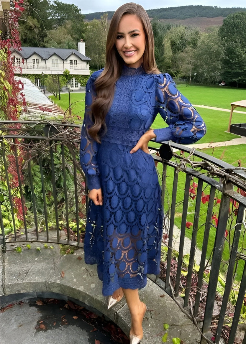 Fiona | Stand Collar Dress