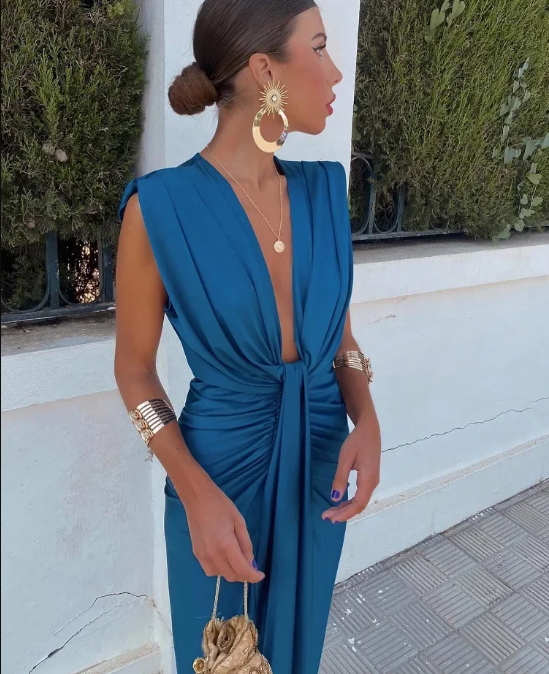 Anya | Drape Dress