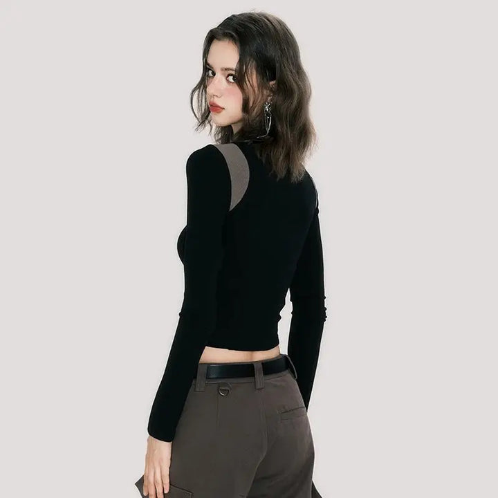 Elowen | Long Sleeve Crop Top