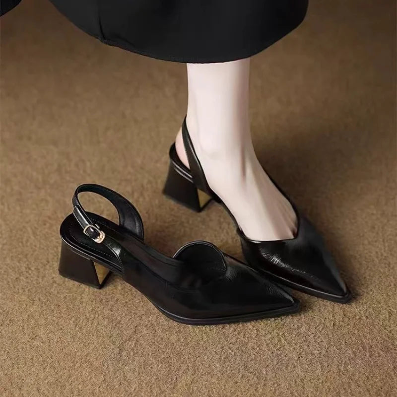 Elena | Leather Heels