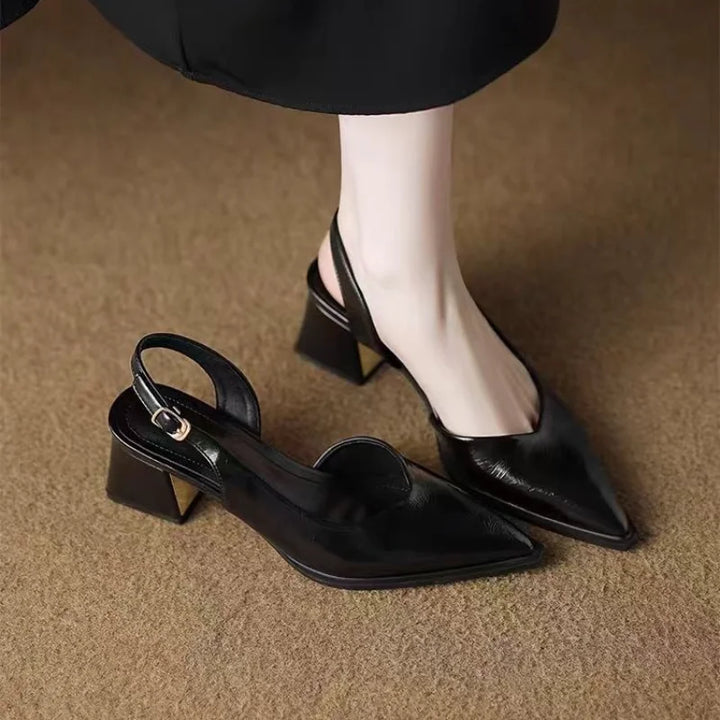 Elena | Leather Heels