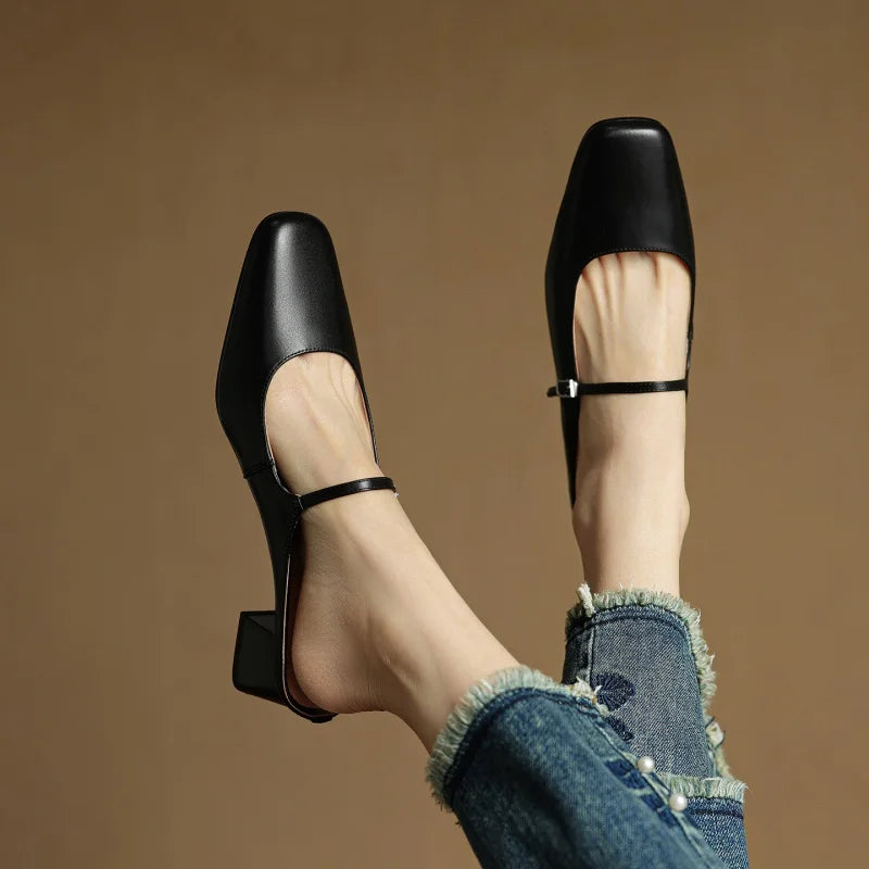 Zara | Leather Heels