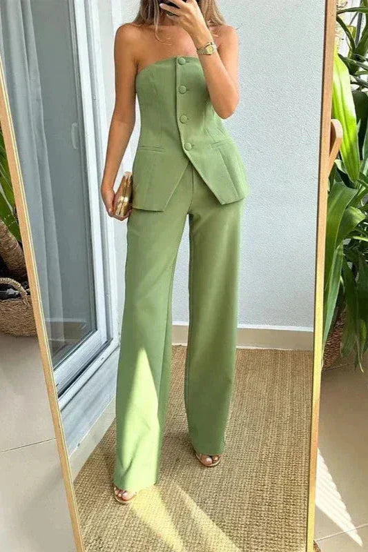 Zara | Buttoned Two-Piece Set