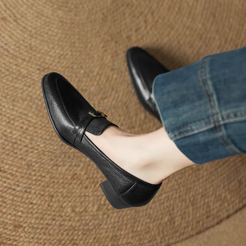 The Cleo Chunky Heel Shoes