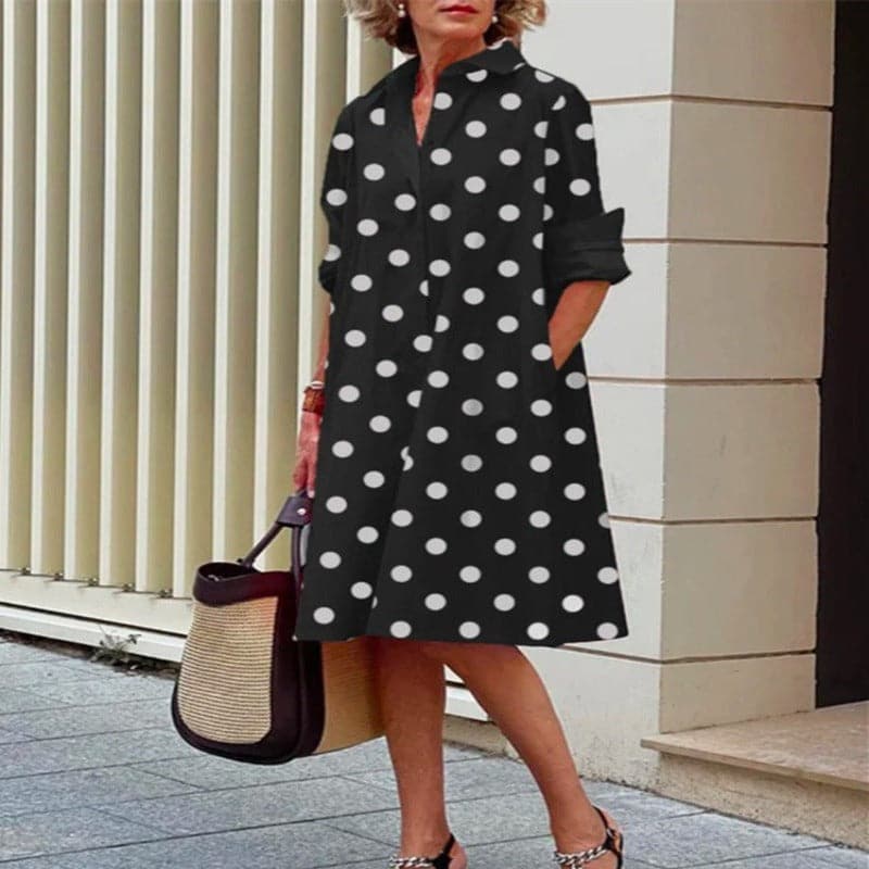 Elena | Button A-Line Dress