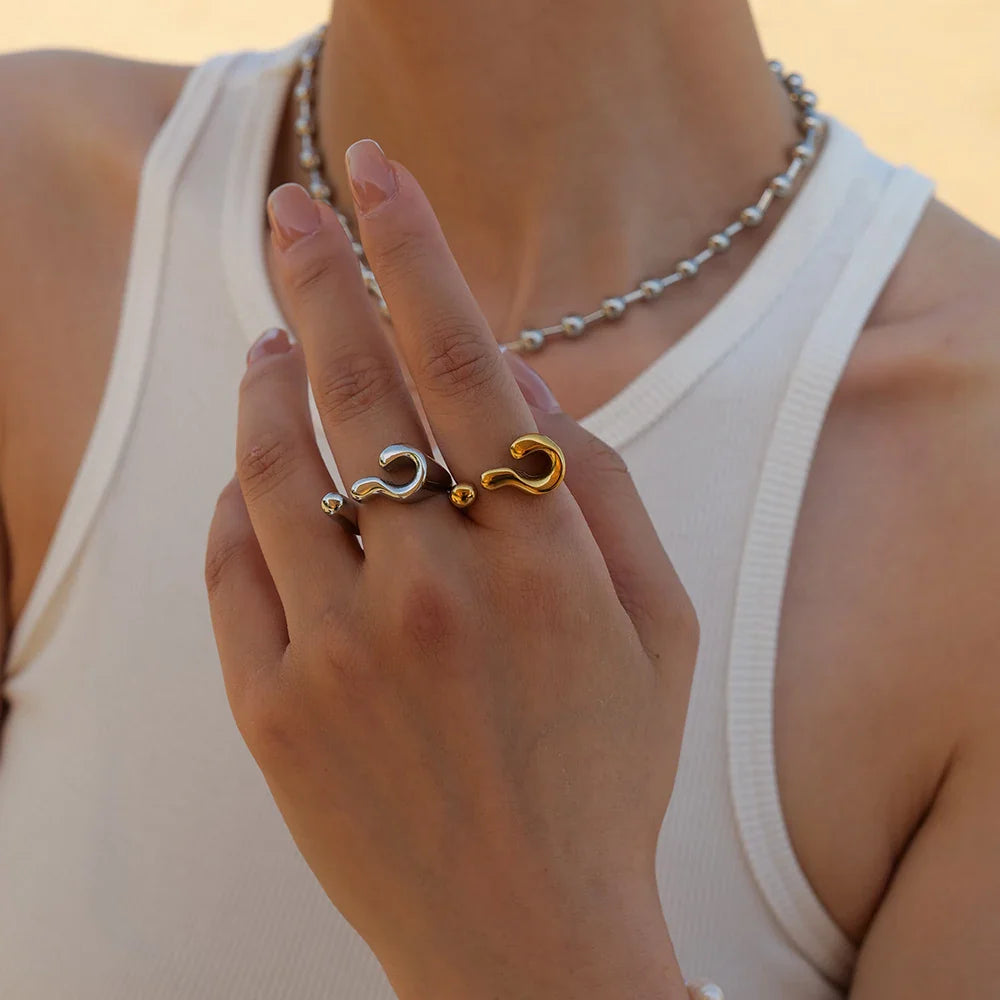 Dainty Confusion Question Ring