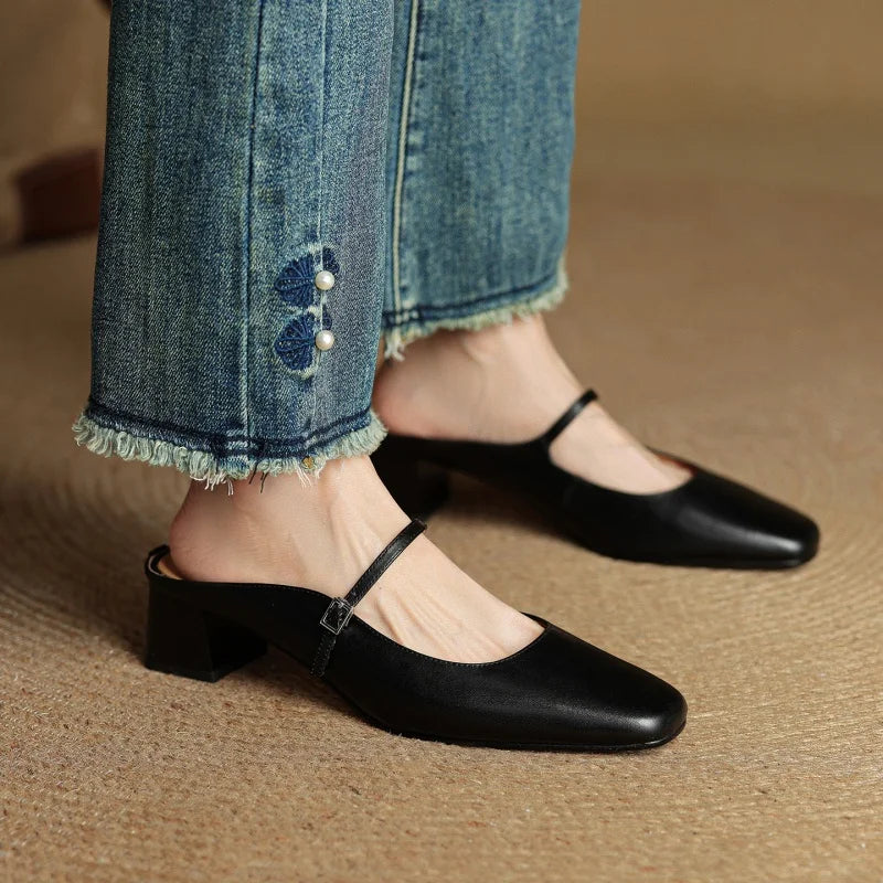 Zara | Leather Heels