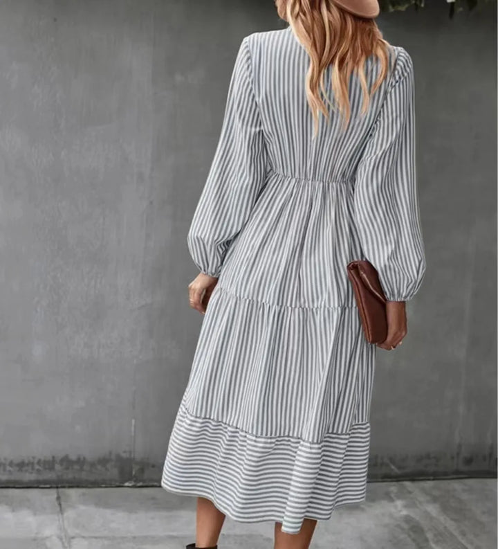 Nadia | Stripe Maxi Dress