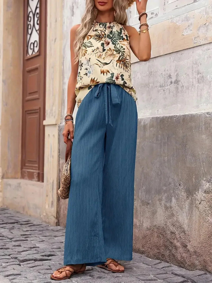 Sylvie | Sleeveless Two-Piece Set