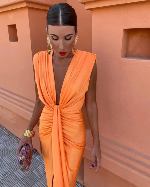 Anya | Drape Dress