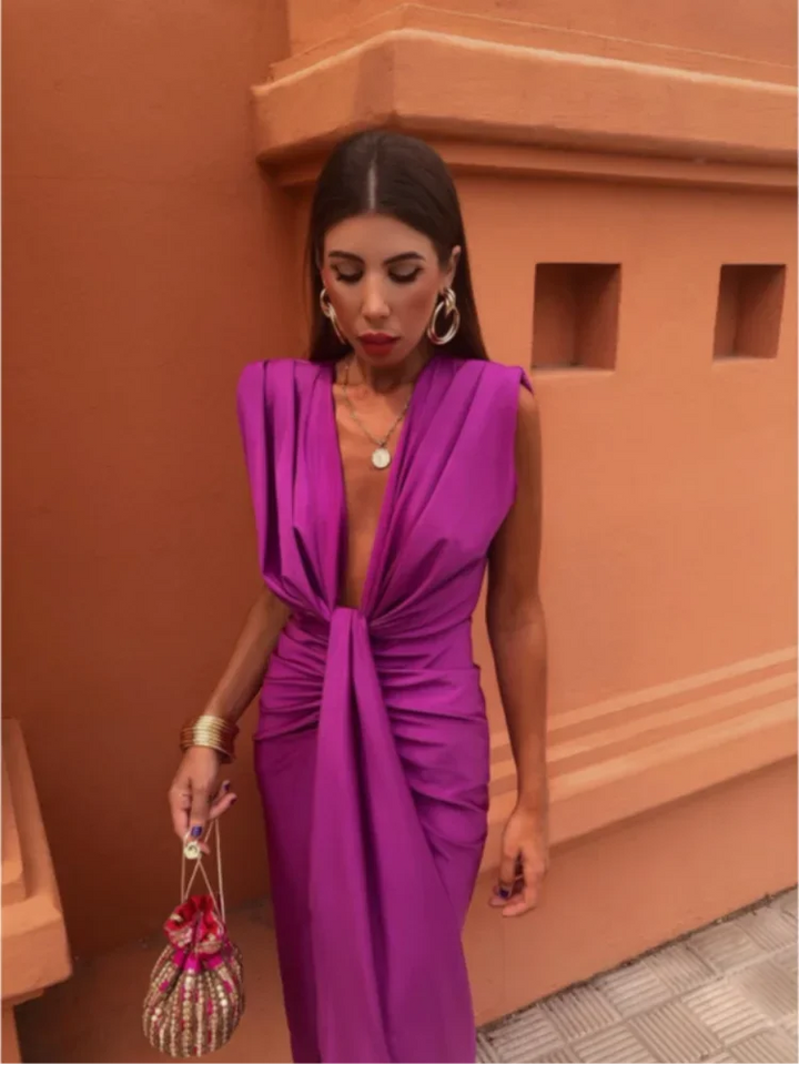 Anya | Drape Dress