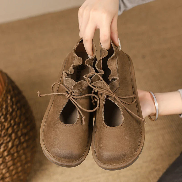 Nora | Leather Flats