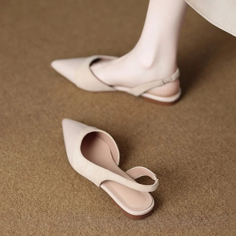 Elara | Leather Slingbacks
