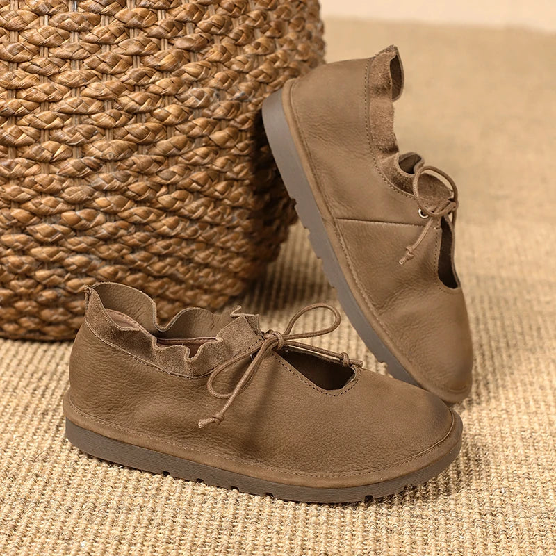 Nora | Leather Flats