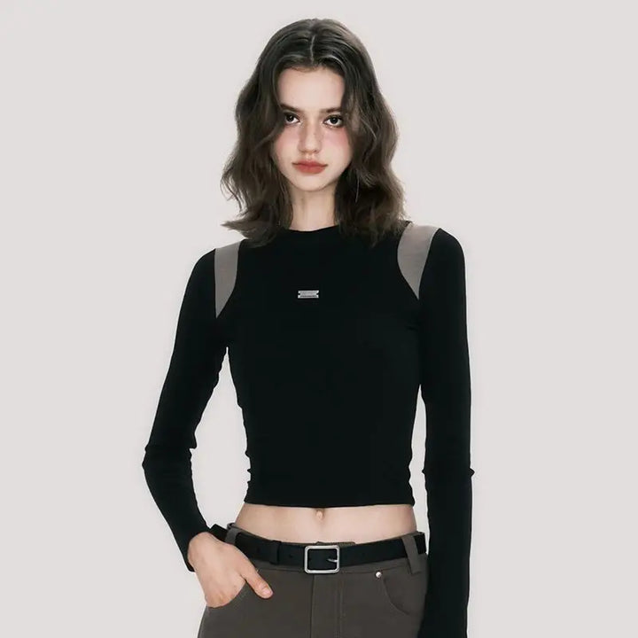 Elowen | Long Sleeve Crop Top
