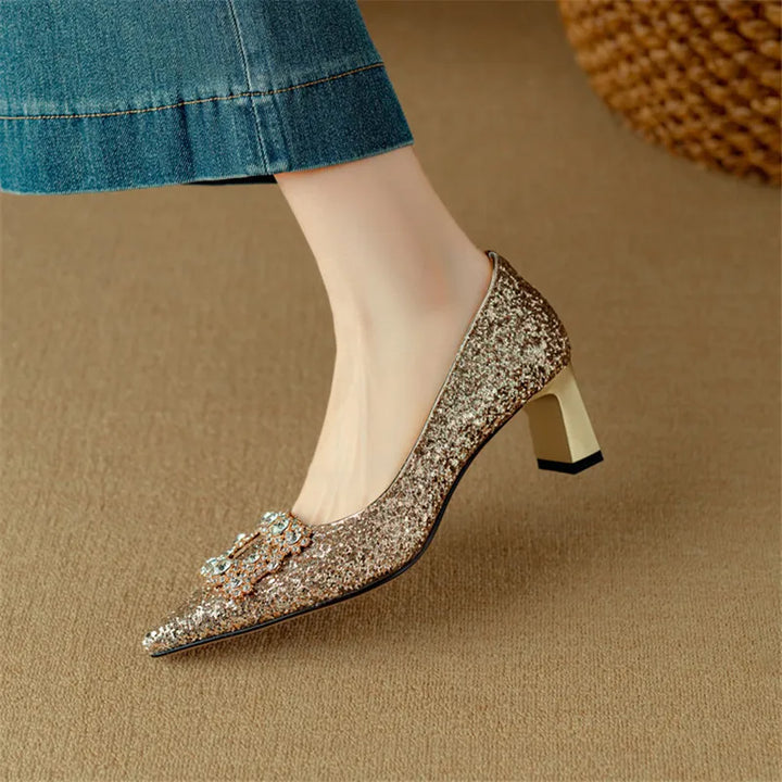 Monica Secrets | Glitter Pumps