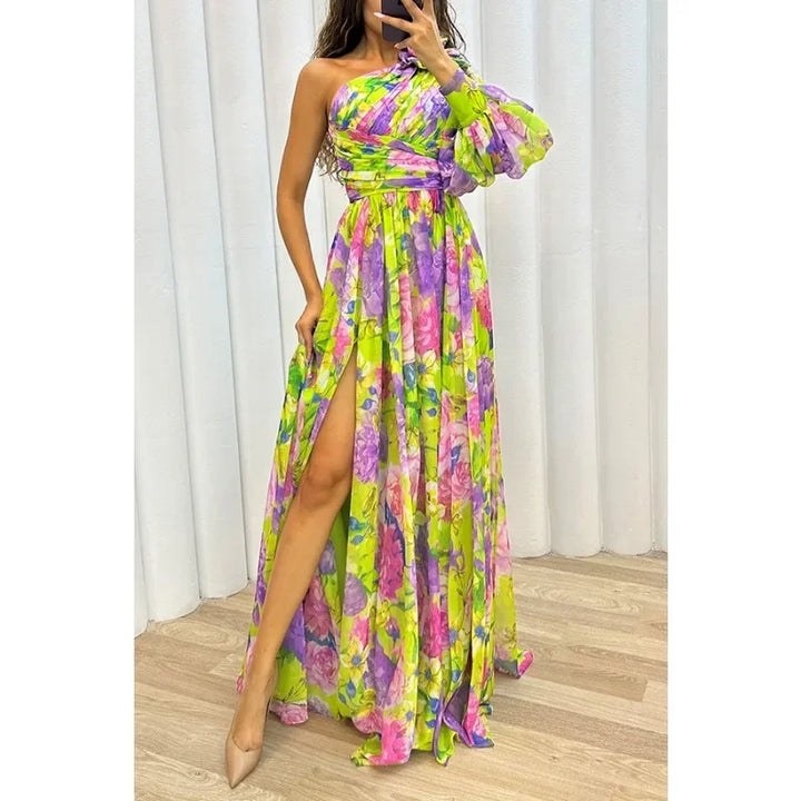 Marisol | One-Shoulder Floral Dress