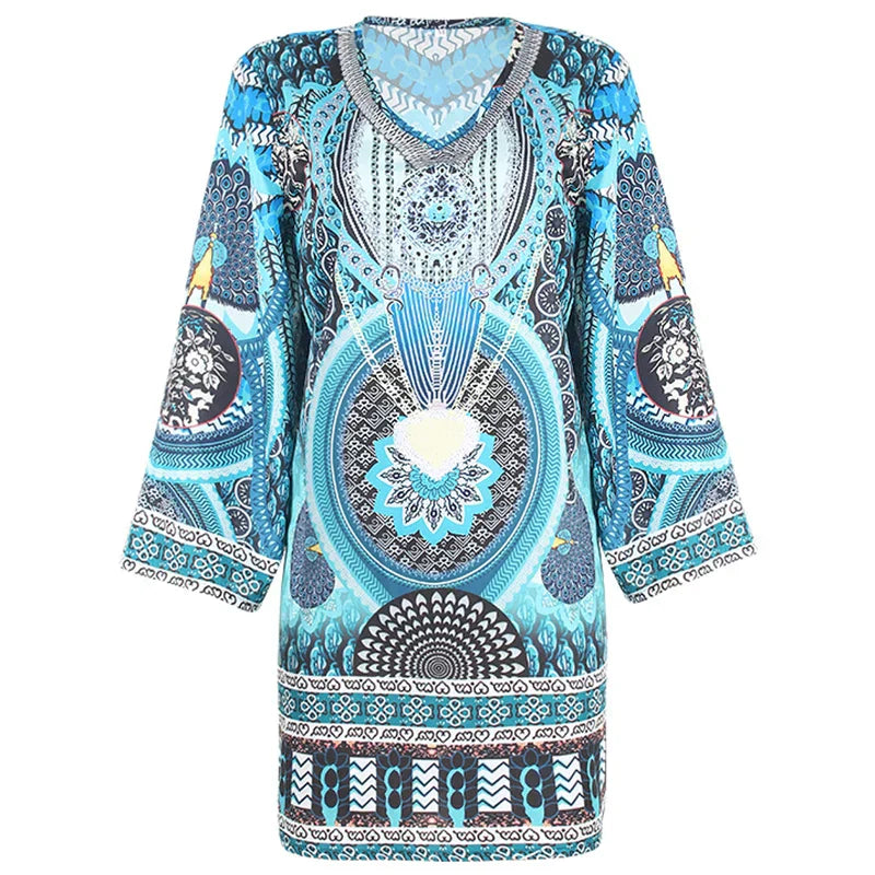 Cassandra | V-Neck Tunic Dress