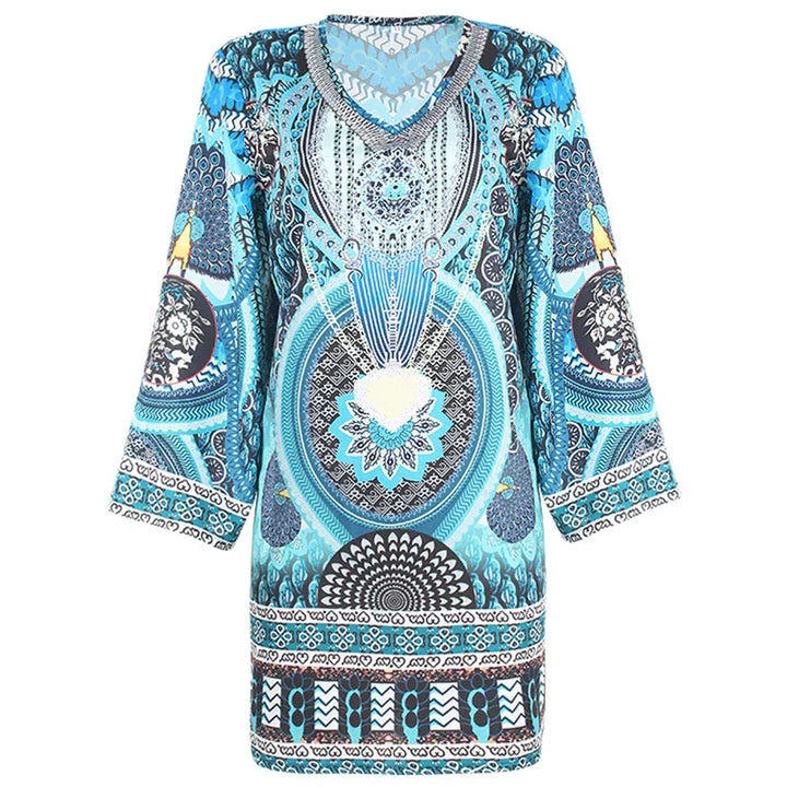 Cassandra | V-Neck Tunic Dress