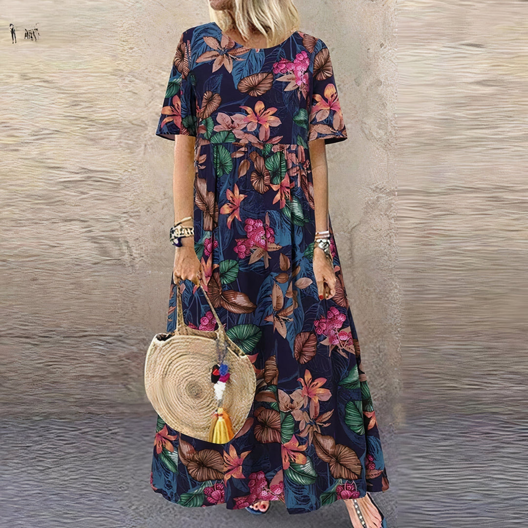 Monica Secrets | Comfortable Floral Dress