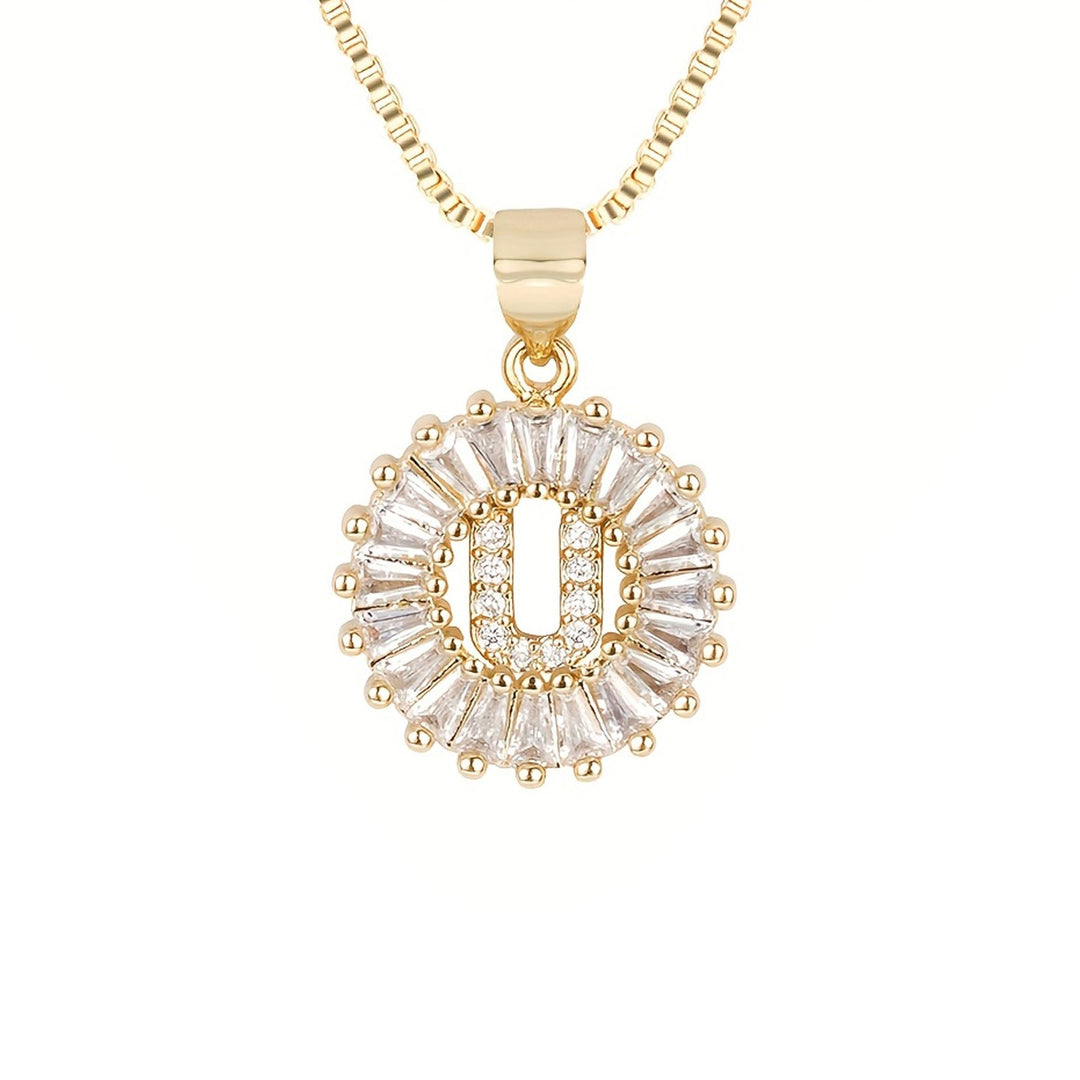 Circle Initial Necklace