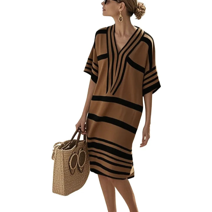 Livia | Striped Flowing Dress