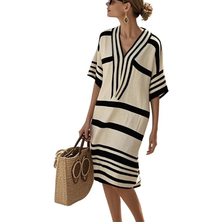Livia | Striped Flowing Dress