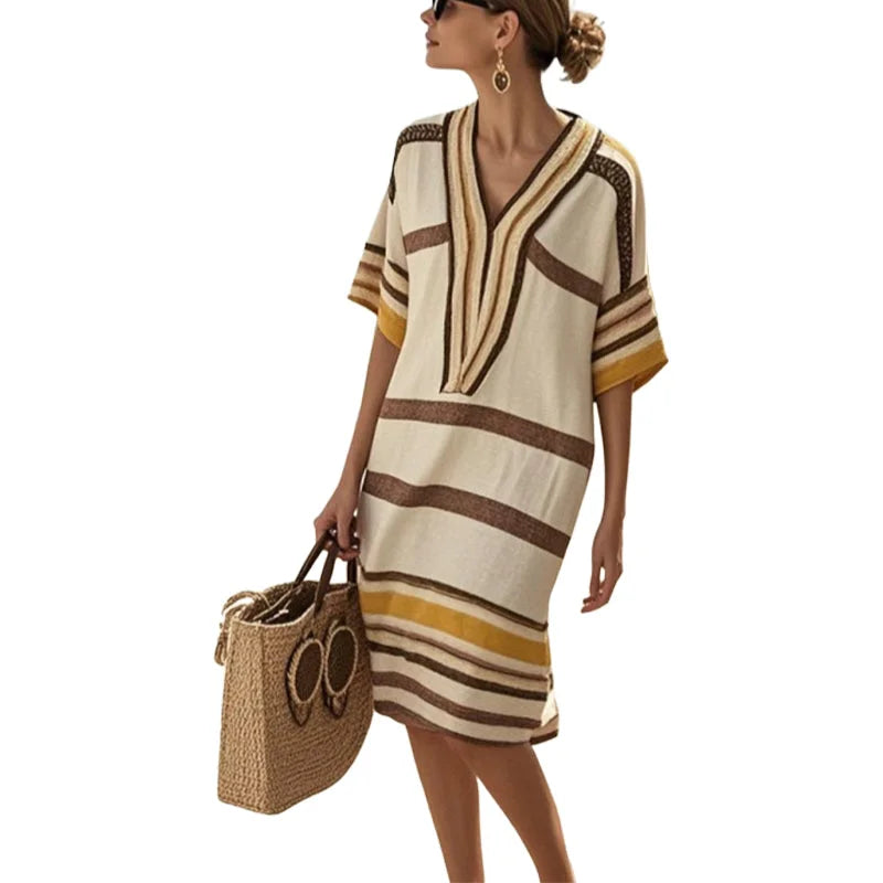 Livia | Striped Flowing Dress