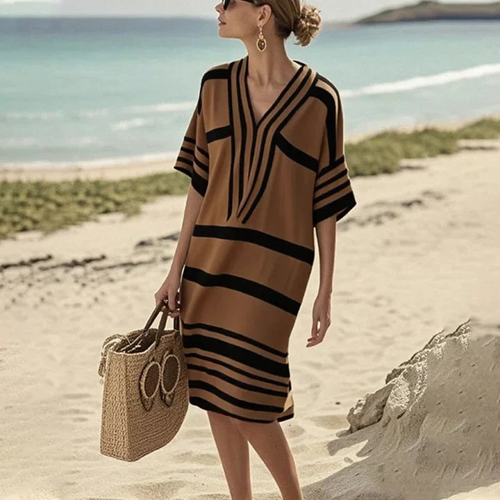 Livia | Striped Flowing Dress