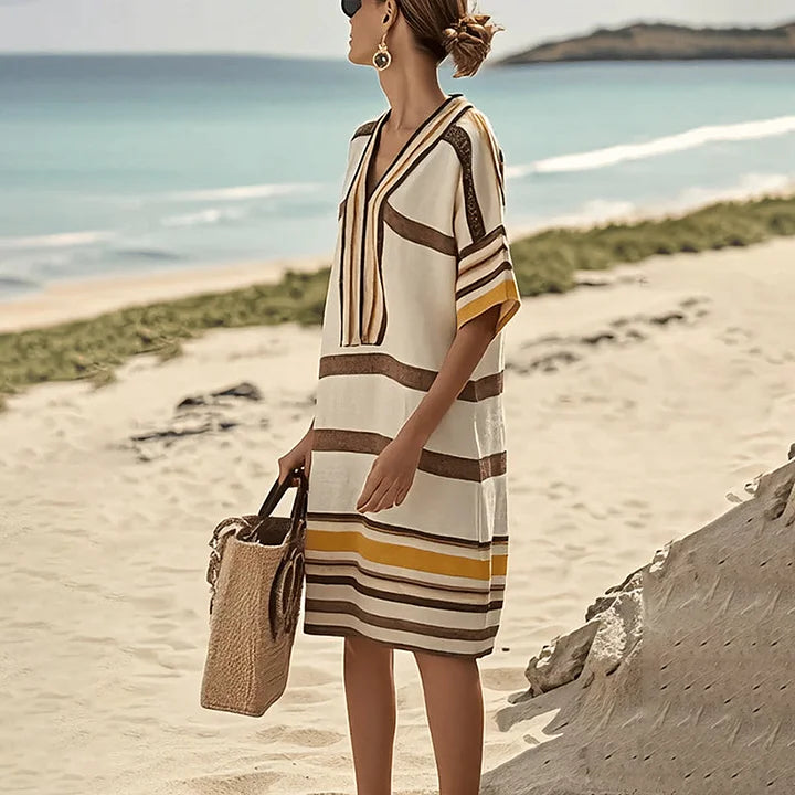 Livia | Striped Flowing Dress