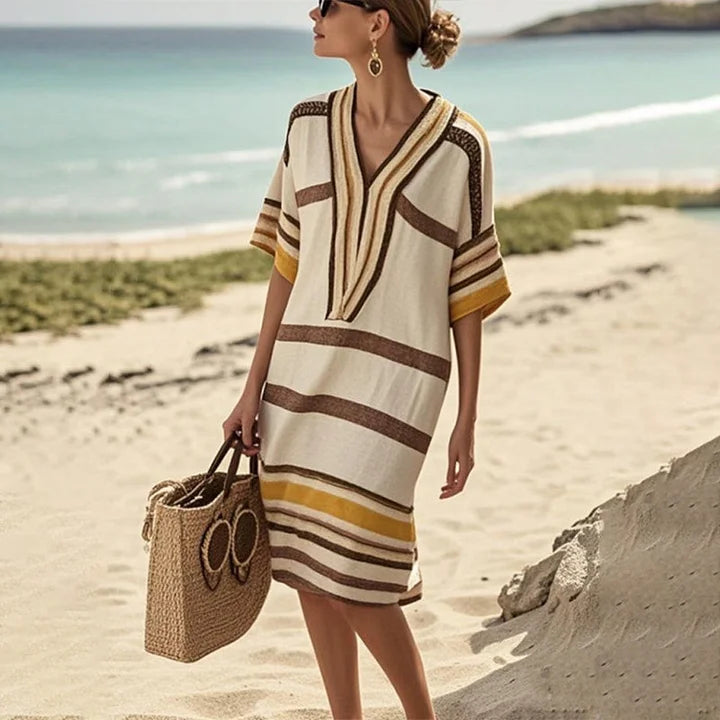 Livia | Striped Flowing Dress