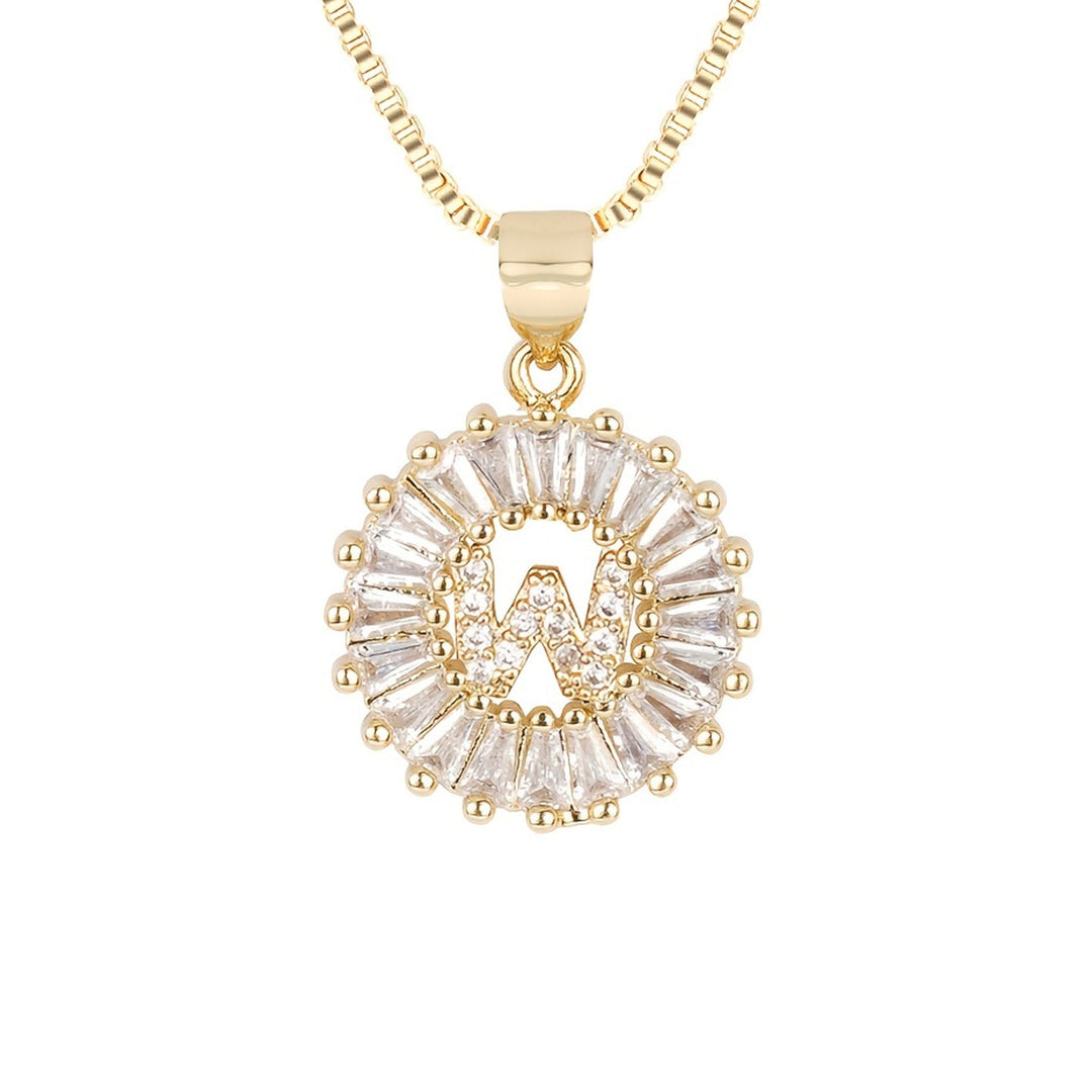 Circle Initial Necklace