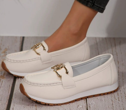 Monica Secrets | Flat Buckle Loafers