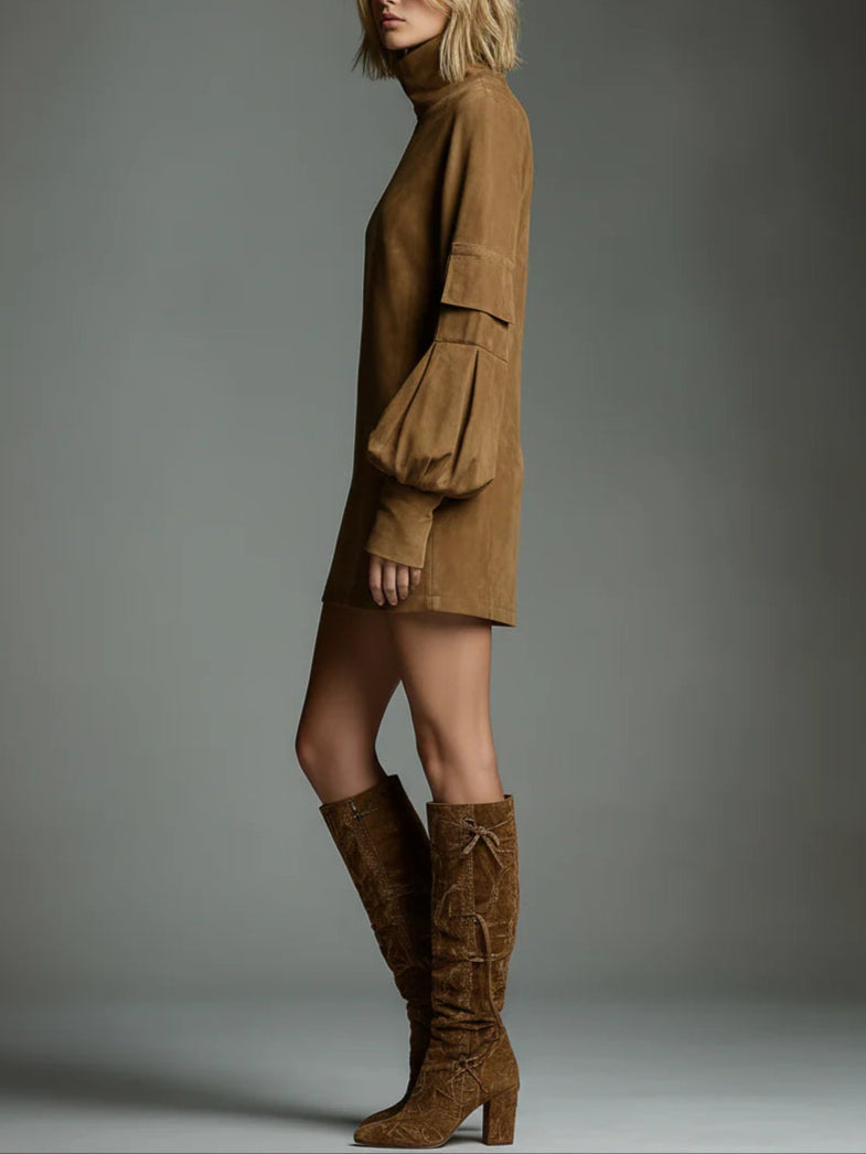Miriam | Turtleneck Mini Dress