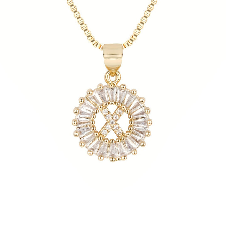 Circle Initial Necklace