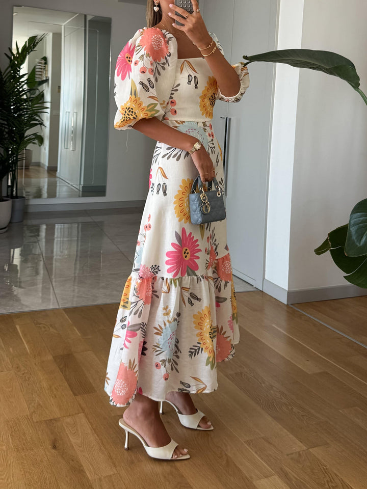 Zara | Floral Midi Dress