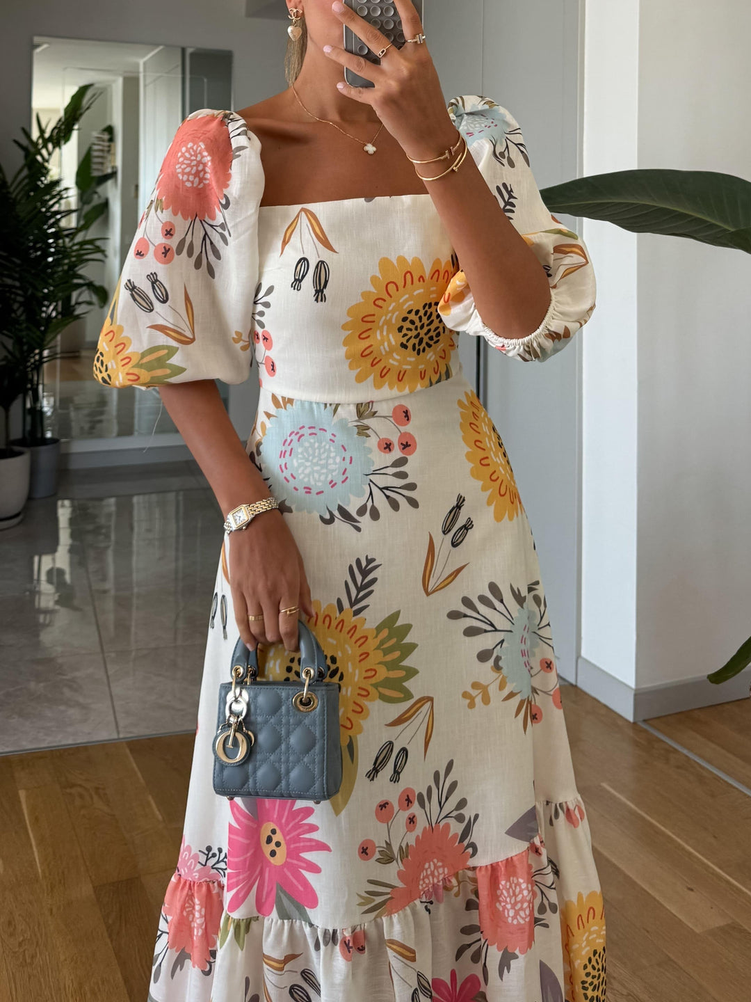 Zara | Floral Midi Dress