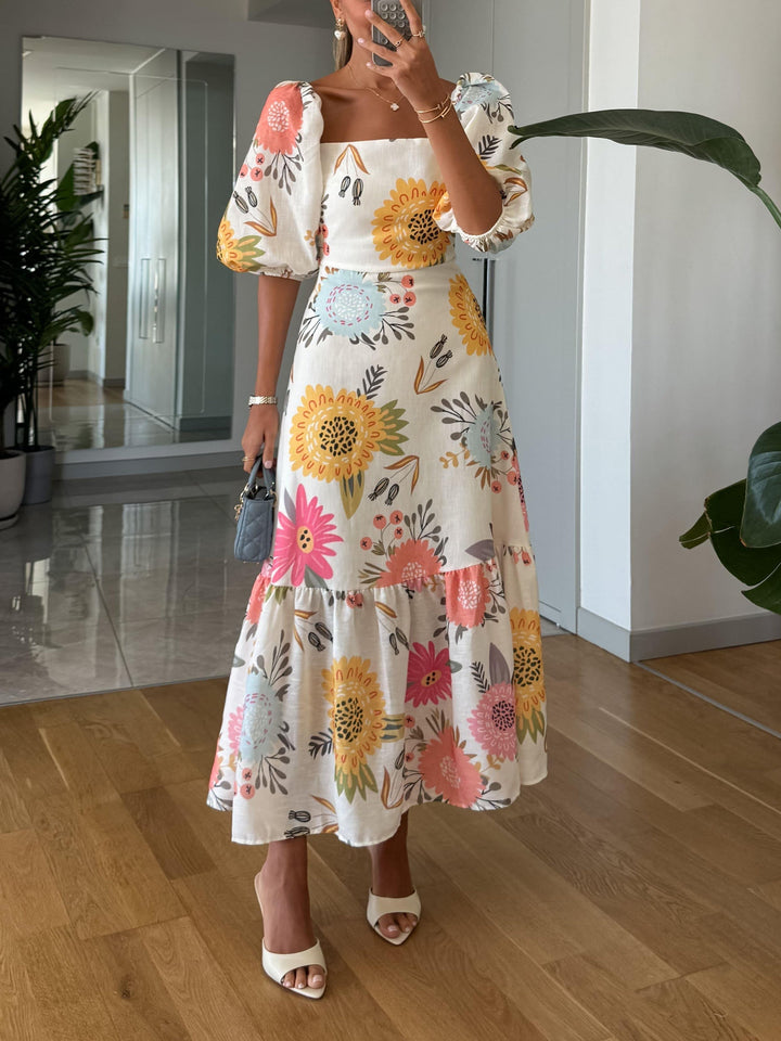 Zara | Floral Midi Dress