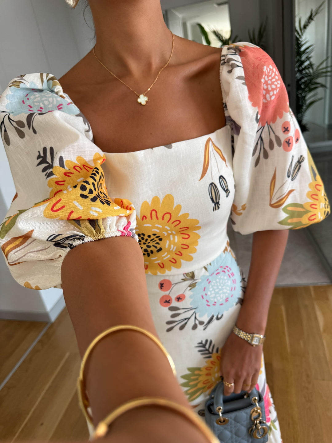 Zara | Floral Midi Dress