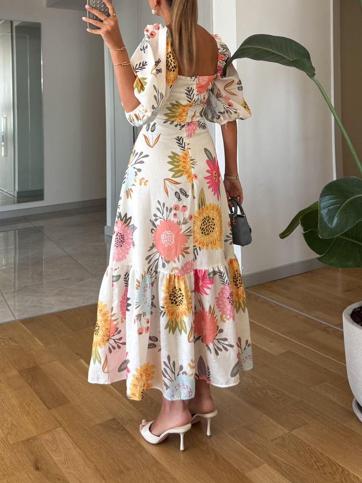Zara | Floral Midi Dress