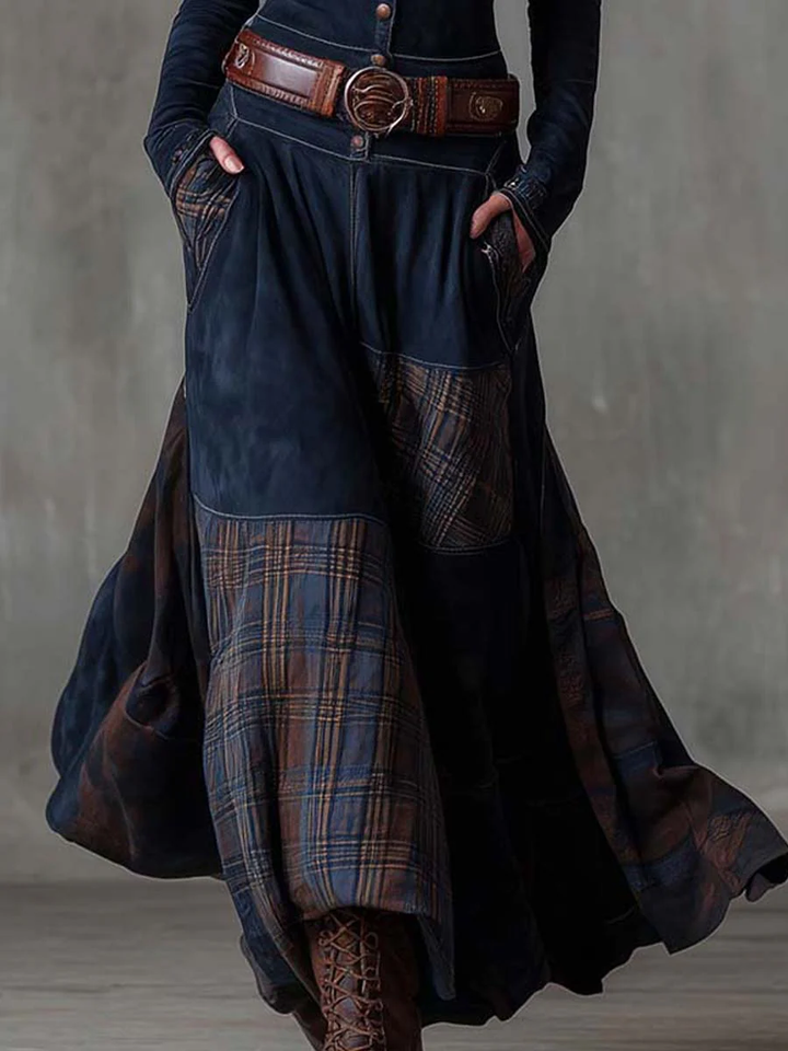Fiona | Suede Maxi Dress
