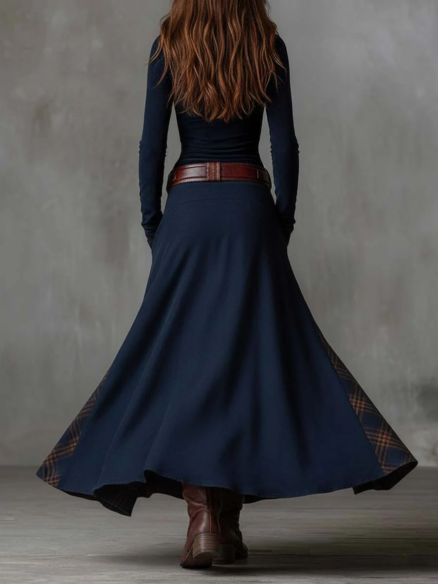 Fiona | Suede Maxi Dress