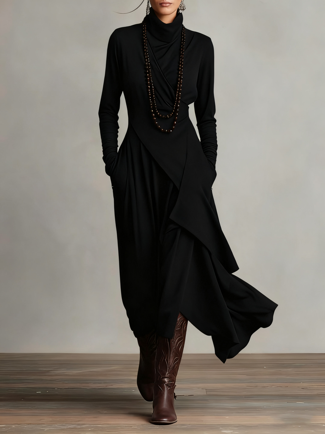 Iris | Pleated Maxi Dress