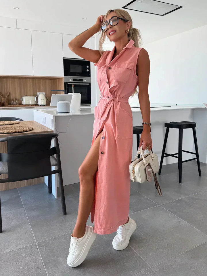 Elowen | Denim Maxi Dress