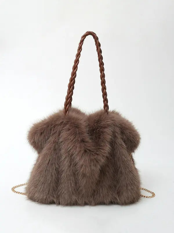 Elena | Plush Velvet Tote