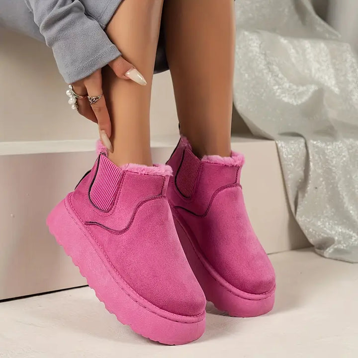 Monica Secrets | Plush Platform Boots